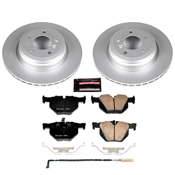 PowerStop Genuine Geomet Coated Rotor and Carbon-Fiber Ceramic Brake Pad Kit