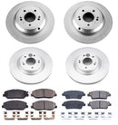 PowerStop Genuine Geomet Coated Rotor and Low-Dust Ceramic Brake Pad Kit