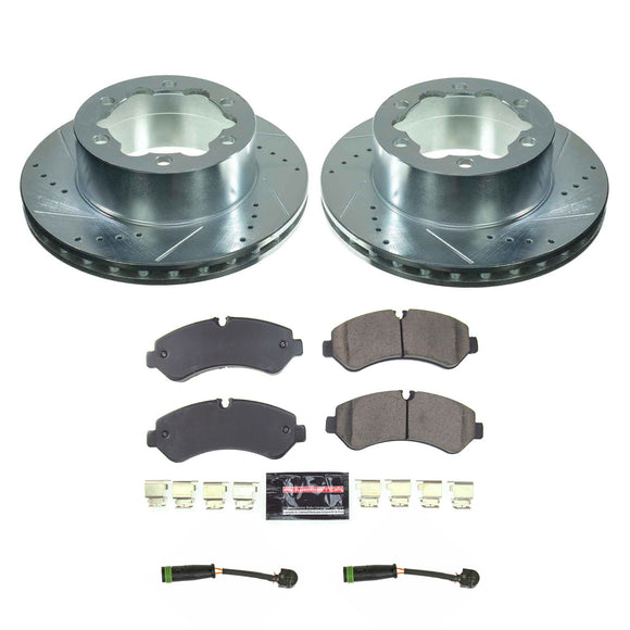 PowerStop Z23 Daily Driver Carbon-Fiber Ceramic Brake Pad and Drilled & Slotted