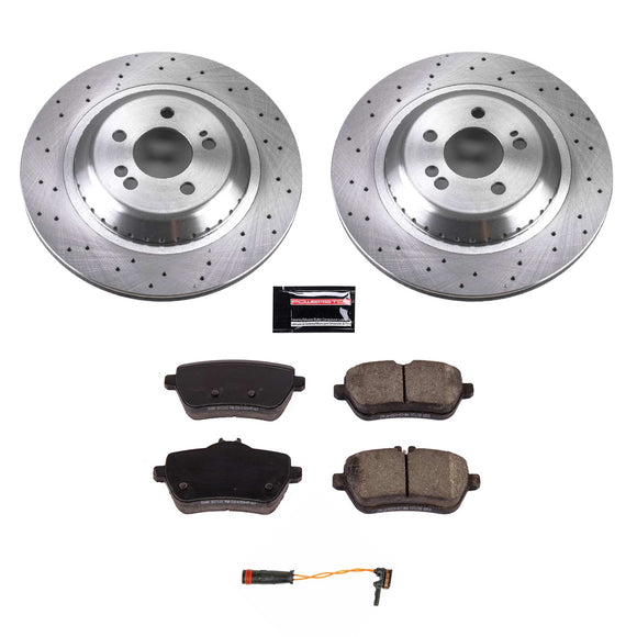 PowerStop OE Stock Replacement Low-Dust Ceramic Brake Pad and Rotor Kit