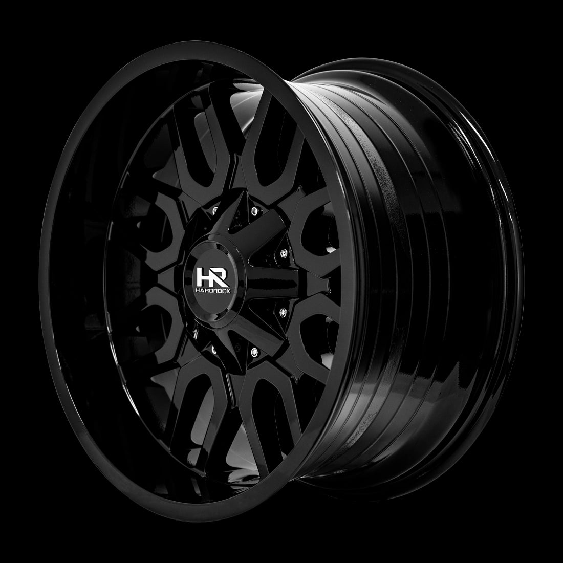 20x10 Hardrock Commander Gloss Black 6x135/139.7 ET-19 wheel/rim