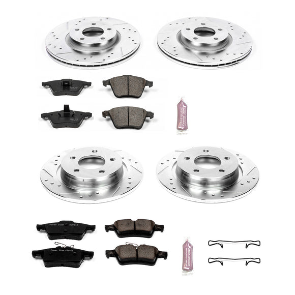 PowerStop Z23 Daily Driver Carbon-Fiber Ceramic Brake Pad and Drilled & Slotted