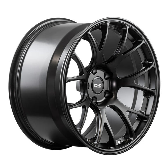 18x8.5 Konig F1M Satin Black 5x120 ET35 CB72.56 Wheel Rim