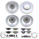 PowerStop Genuine Geomet Coated Rotor and Carbon-Fiber Ceramic Brake Pad Kit