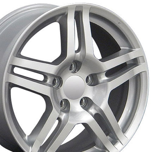 17" Replica Wheel AC04 Fits Acura TL Rim 17x8 Silver Wheel