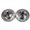 PowerStop Evolution Drilled Slotted Rotors Pair Front For Ford E-150 Club Wagon
