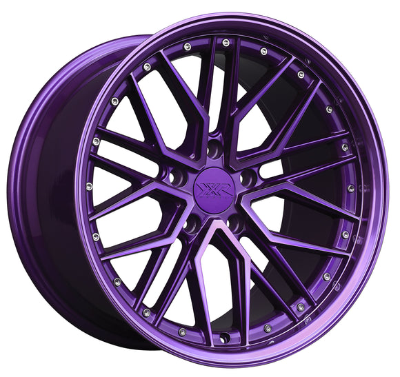 18x8.5 XXR 571 Diamond Cut Purple Wheel 5x112 ET35 CB73.1