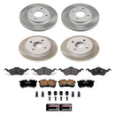 PowerStop Semi-Coated Rotor and Low-Dust Ceramic Brake Pad Kit