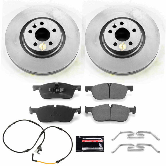 PowerStop Genuine Geomet Coated Rotor and Carbon-Fiber Ceramic Brake Pad Kit