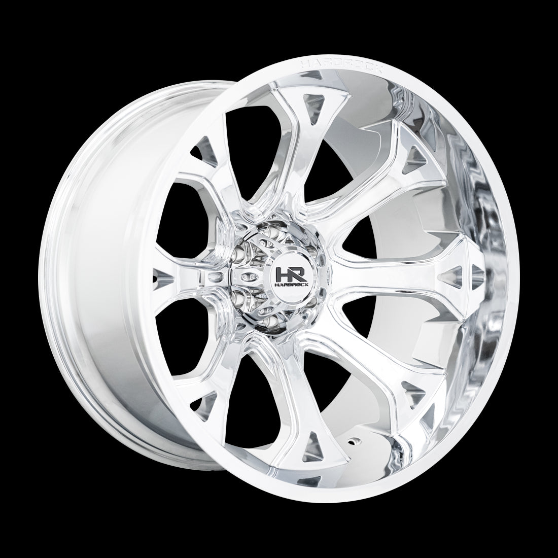 24x14 Hardrock BloodShot Xposed Chrome 8x180 ET-76 wheel/rim - 0