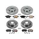 PowerStop OE Stock Replacement Low-Dust Ceramic Brake Pad and Rotor Kit