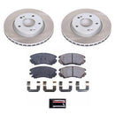 PowerStop Semi-Coated Rotor and Low-Dust Ceramic Brake Pad Kit