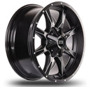 17x9 Mudder Trucker MT513 Black Milled 5x127 5x5 5x139.7 5x5.5 ET-12 Wheel-3