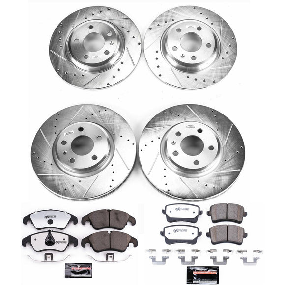 PowerStop Z26 Street Performance Ceramic Brake Pad and Drilled & Slotted Rotor K