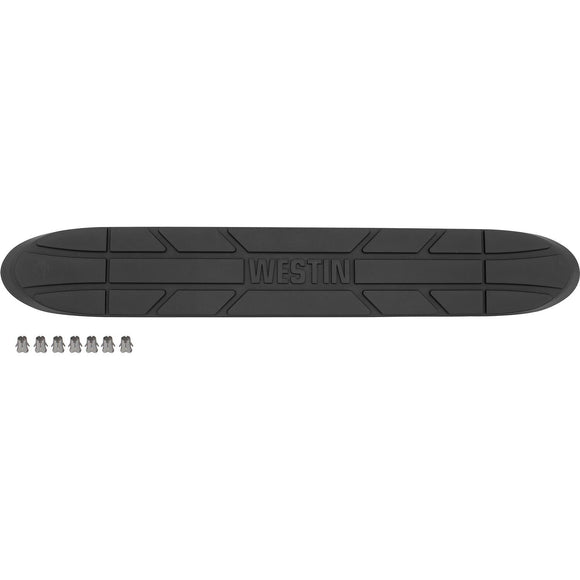 Westin Premier 4 In. Oval Front Step Pad Molded Black Plastic 22-5001