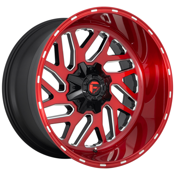 20x10 Fuel Off-Road D691 Triton Candy Red Milled 8x180 ET-18 CB124.2 Wheel Rim