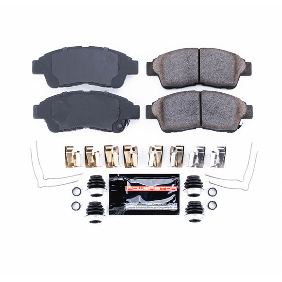 PowerStop Z23 Evolution Sport Carbon-Fiber Brake Pads With Hardware