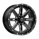 15X7 MSA Offroad Boxer Gloss Black Milled 4x110 M41-05710
