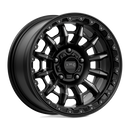 17X9 KMC KM547 CARNAGE Satin Black With Gray Tint 6X139.7 ET0 wheel/rim-2