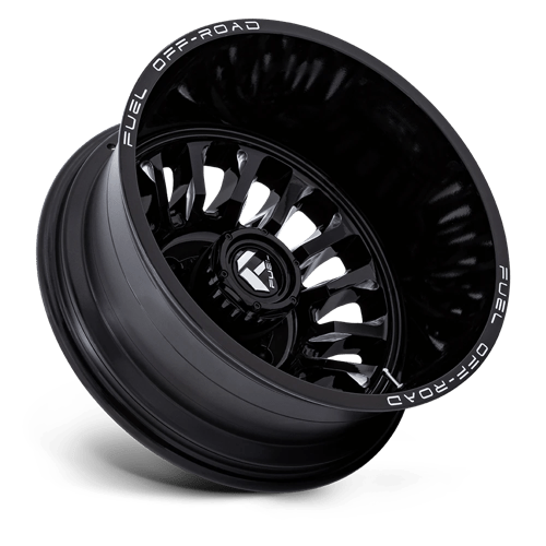 22x8.25 Fuel Off-Road D868 Arc Dually Gloss Black Milled 8x200 ET-227 Wheel