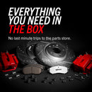 PowerStop Z36 Truck and SUV Ceramic Brake Pad, Drilled & Slotted Rotor, and Cali