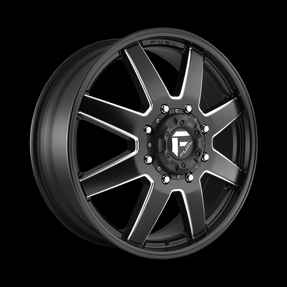 24X8.25 Fuel D538 Maverick Matte Black Milled 8X165.1 ET105 wheel/rim