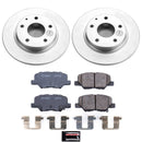 PowerStop Genuine Geomet Coated Rotor and Low-Dust Ceramic Brake Pad Kit