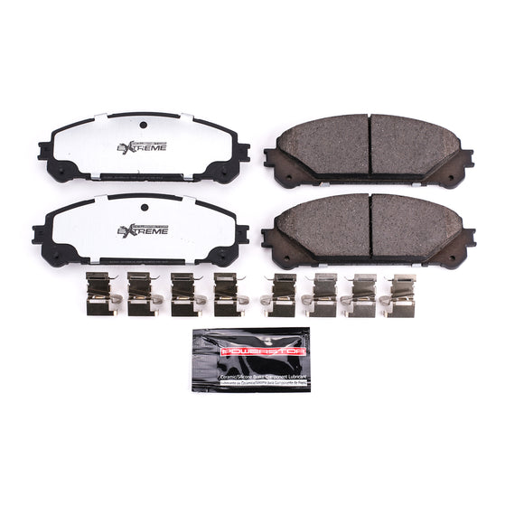 PowerStop Z36 Truck And Tow Carbon-Fiber Ceramic Brake Pads With Hardware