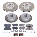 PowerStop Semi-Coated Rotor and Low-Dust Ceramic Brake Pad Kit