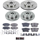 PowerStop OE Stock Replacement Low-Dust Ceramic Brake Pad and Rotor Kit