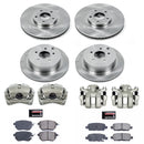 PowerStop OE Stock Replacement Low-Dust Ceramic Brake Pad, Rotor and Caliper Kit