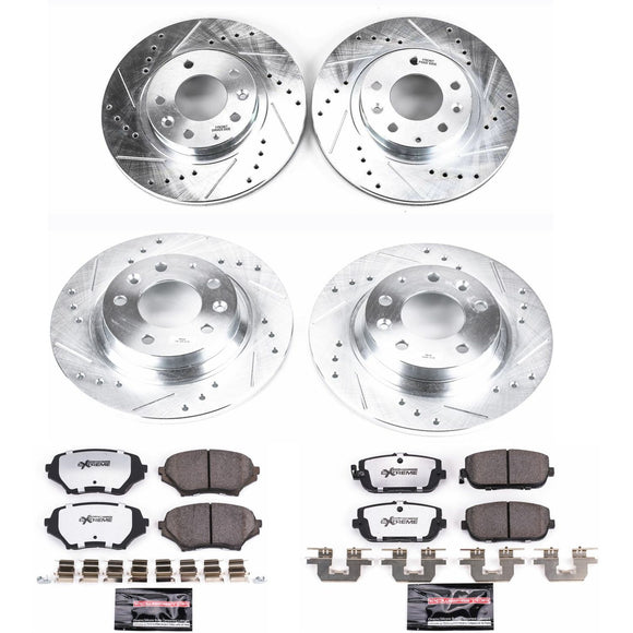 PowerStop Z26 Street Performance Ceramic Brake Pad and Drilled & Slotted Rotor K