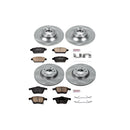 PowerStop OE Stock Replacement Low-Dust Ceramic Brake Pad and Rotor Kit