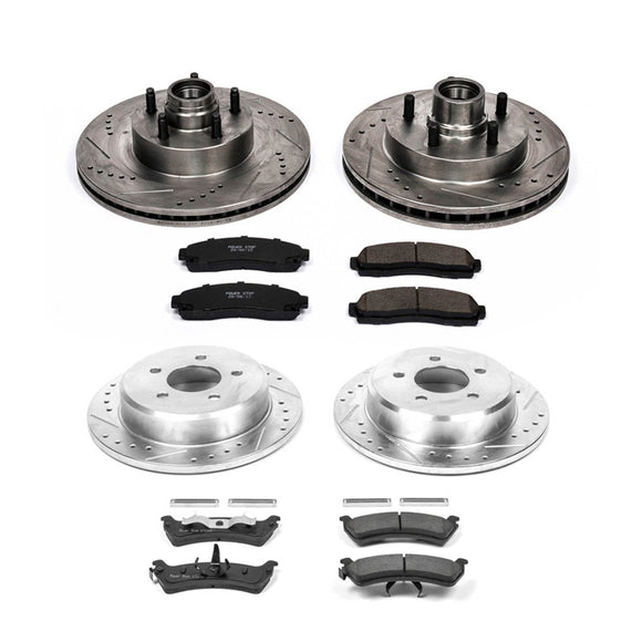 PowerStop Z23 Daily Driver Carbon-Fiber Ceramic Brake Pad and Drilled & Slotted