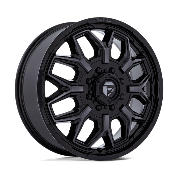 22x8.25 Fuel Off-Road D875 Flux Dually Gloss Black Gray Tint 8x170 ET104 Wheel