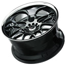 18x9 XXR 526 Hyper Black with Chrome Lip 5x114.3 5x4.5 ET35 CB73 Wheel
