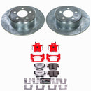 PowerStop Z26 Street Performance Ceramic Brake Pad, Drilled Slotted Rotor, and C