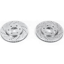 PowerStop Evolution Drilled Slotted Rotors Pair Front For Nissan Frontier