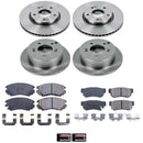 PowerStop OE Stock Replacement Low-Dust Ceramic Brake Pad and Rotor Kit