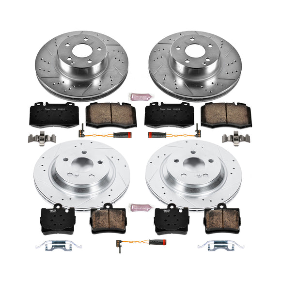 PowerStop Z23 Daily Driver Carbon-Fiber Ceramic Brake Pad and Drilled & Slotted