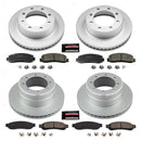 PowerStop Genuine Geomet Coated Rotor and Low-Dust Ceramic Brake Pad Kit