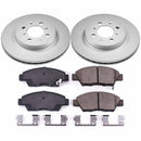 PowerStop Genuine Geomet Coated Rotor and Low-Dust Ceramic Brake Pad Kit