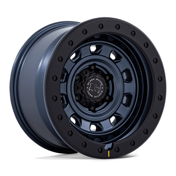 17x9 Black Rhino BR023 Xplorer Metallic Blue Matte Black Lip 5x127 ET-12 Wheel