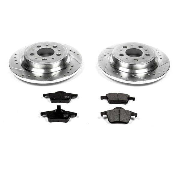 PowerStop Z23 Daily Driver Carbon-Fiber Ceramic Brake Pad and Drilled & Slotted