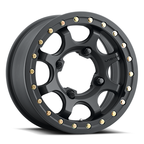 15x6 Vision 351 Flow Satin Black 5x114.3 5x4.5 ET50.6 Wheel Rim