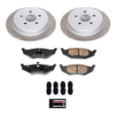 PowerStop Semi-Coated Rotor and Low-Dust Ceramic Brake Pad Kit