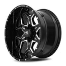 20x10 Hardrock Reckless Xposed Gloss Black Milled 8x165.1 ET-19 wheel/rim-3