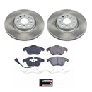 PowerStop Semi-Coated Rotor and Low-Dust Ceramic Brake Pad Kit