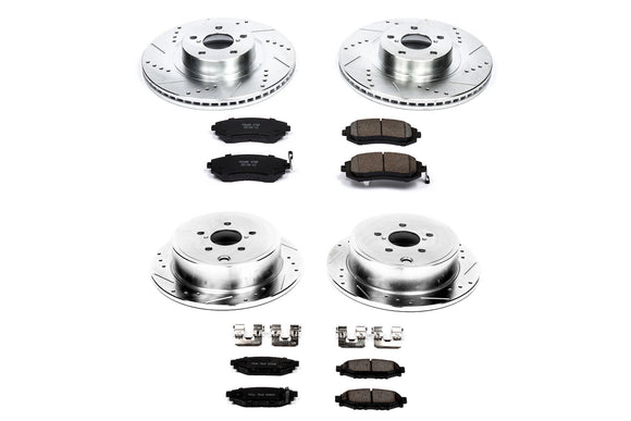 PowerStop Z23 Daily Driver Carbon-Fiber Ceramic Brake Pad and Drilled & Slotted