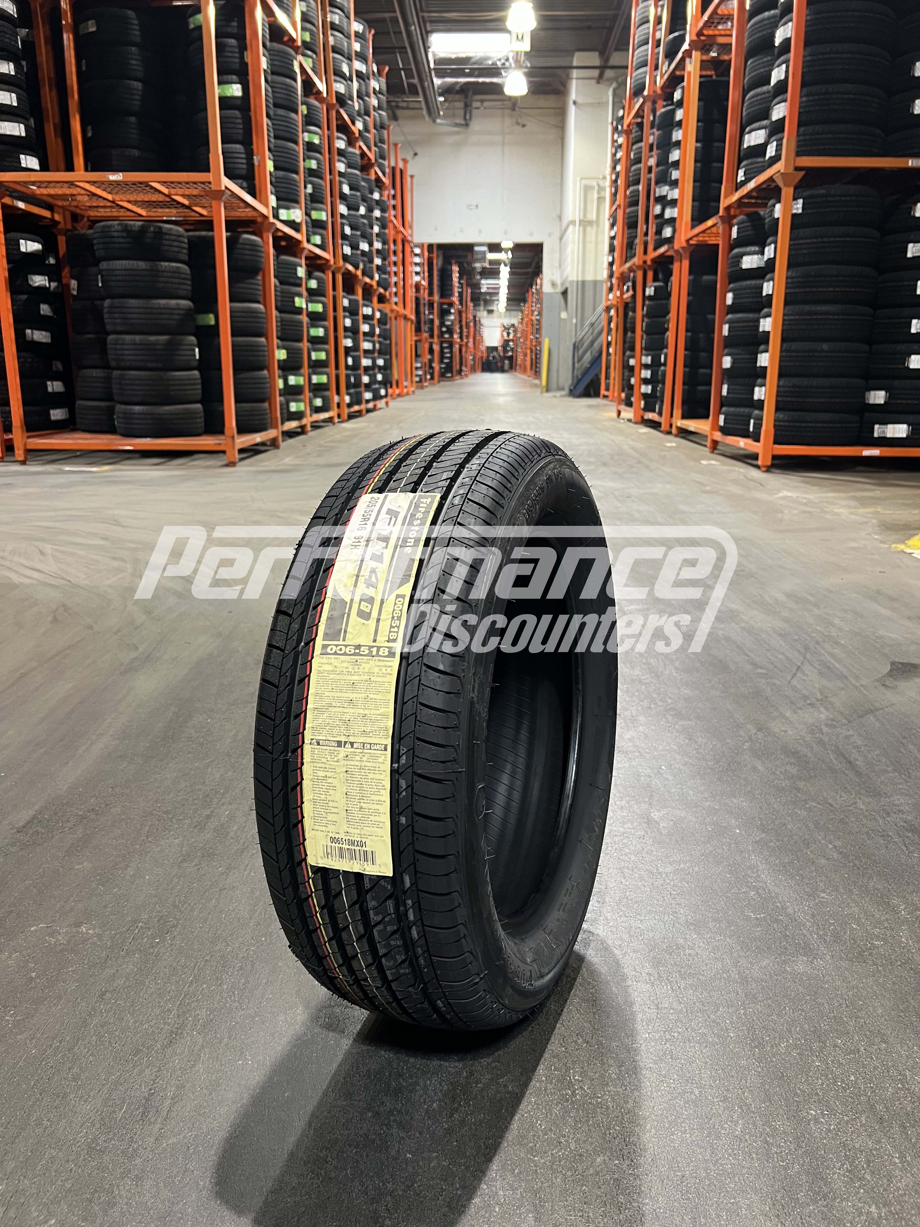 Firestone FT140 Tire 205/55R16 91H BW 2055516